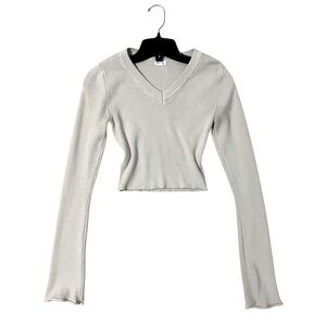 Garage V-neck Long Sleeve Top